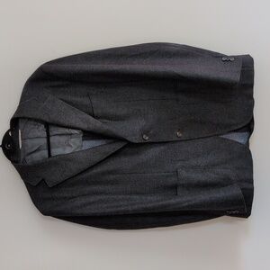 Canali 1934 Kei Blazer Charcoal 100% Virgin Wool Henry Singer Italy 54 / 44L